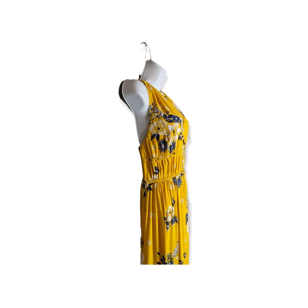 Japna Yellow a & Blue Maxi Dress Size Small - Picture 6 of 14